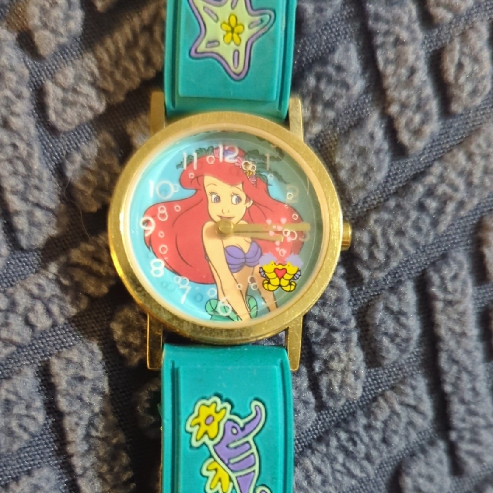 Ariel Themed Kids Watch with Teal Strap